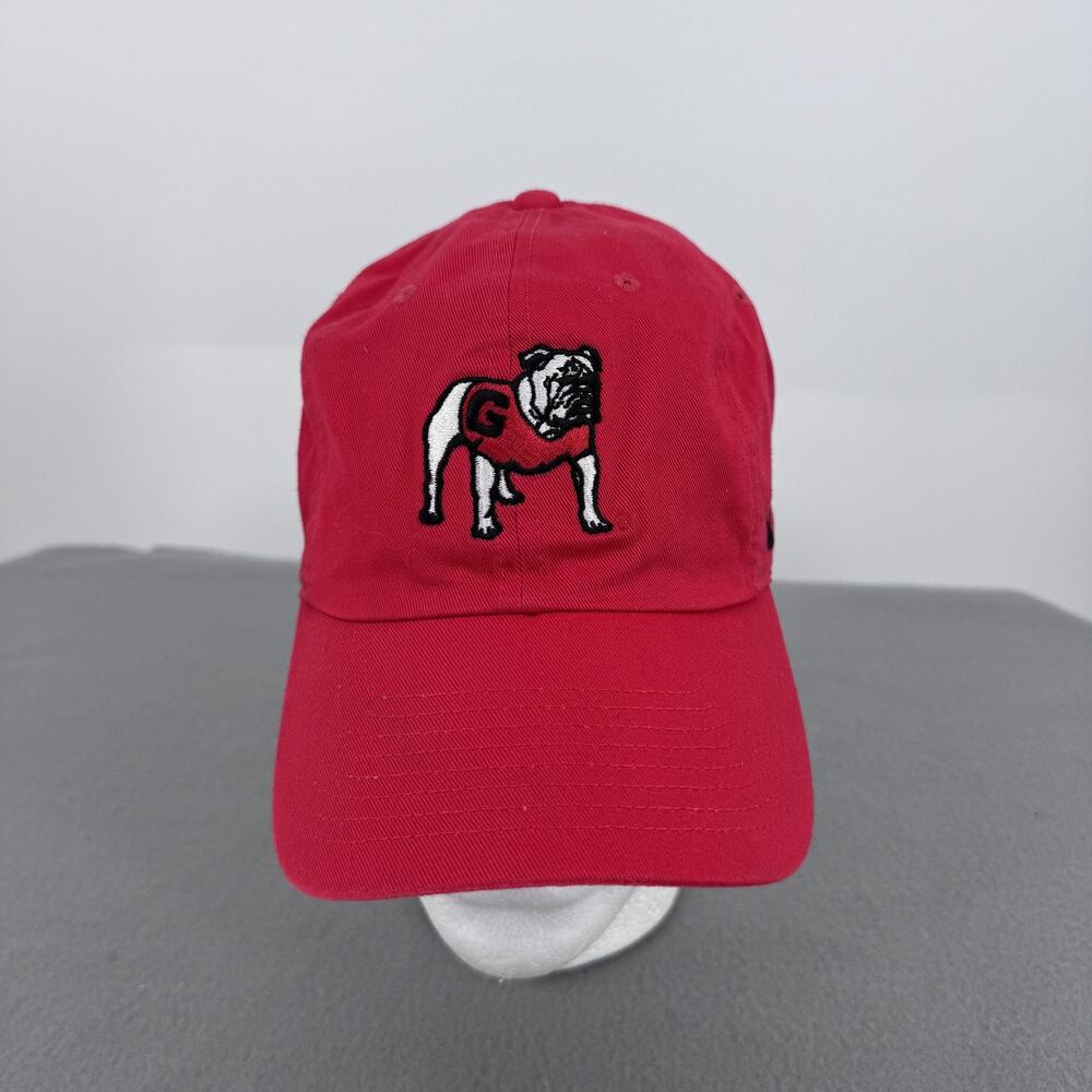 Georgia Bulldogs Hat Cap Strap Back One Size Red NCAA Football Nike Heritage86